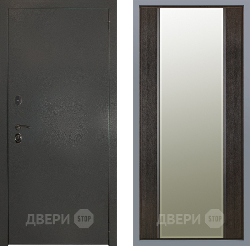 Дверь Заводские двери Эталон 3к антик серебро Зеркало Макси Венге в Павловском Посаде