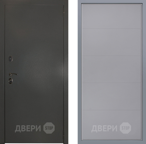 Дверь Заводские двери Эталон 3к антик серебро Тривия Грей софт в Павловском Посаде