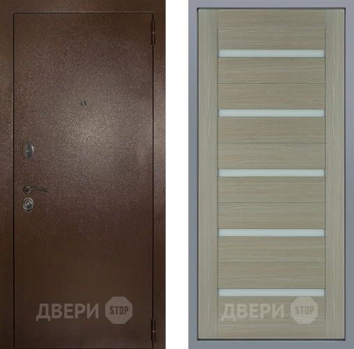 Дверь Заводские двери Эталон 3к антик медь СБ-1 Капучино в Павловском Посаде
