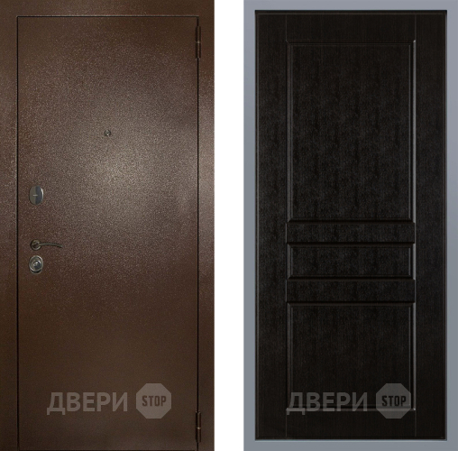 Дверь Заводские двери Эталон 3к антик медь К-2 Венге в Павловском Посаде
