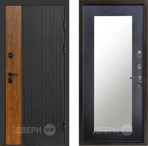 Входная металлическая Дверь Престиж Prestizh Зеркло Пастораль Венге в Павловском Посаде