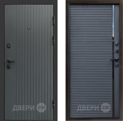 Входная металлическая Дверь Престиж Tvist Grey Porte Черный кварц в Павловском Посаде