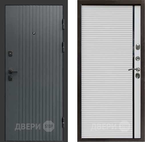 Входная металлическая Дверь Престиж Tvist Grey Porte Белый в Павловском Посаде