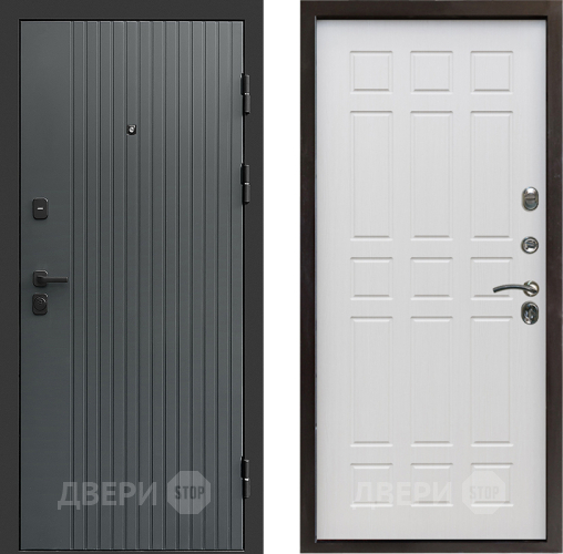 Входная металлическая Дверь Престиж Tvist Grey Спарта Лиственница белая в Павловском Посаде