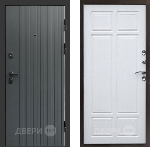 Входная металлическая Дверь Престиж Tvist Grey Премиум Лиственница белая в Павловском Посаде