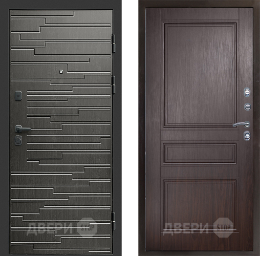 Входная металлическая Дверь Престиж Rivera Классика Венге в Павловском Посаде