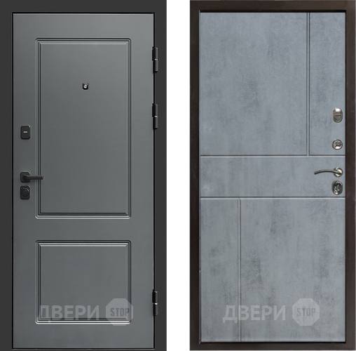 Входная металлическая Дверь Престиж Verona Горизонт Бетон темный в Павловском Посаде