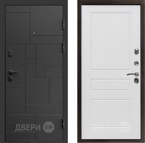 Входная металлическая Дверь Престиж Kvadro Классика Белое дерево в Павловском Посаде