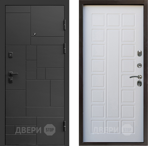 Входная металлическая Дверь Престиж Kvadro Престиж Белое дерево в Павловском Посаде