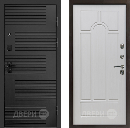 Входная металлическая Дверь Престиж Favorit Арка Лиственница белая в Павловском Посаде