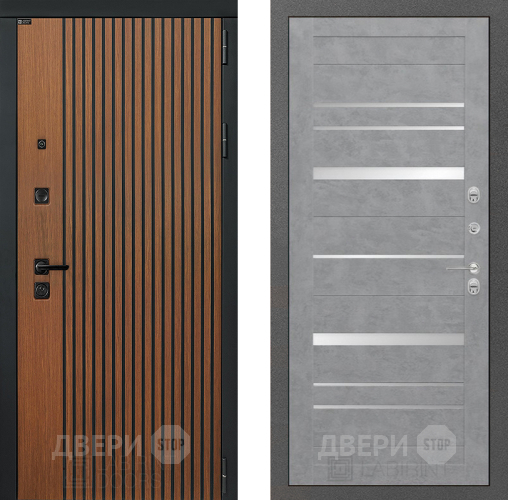 Входная металлическая Дверь Лабиринт (LABIRINT) Шторм 20 Бетон светлый в Павловском Посаде