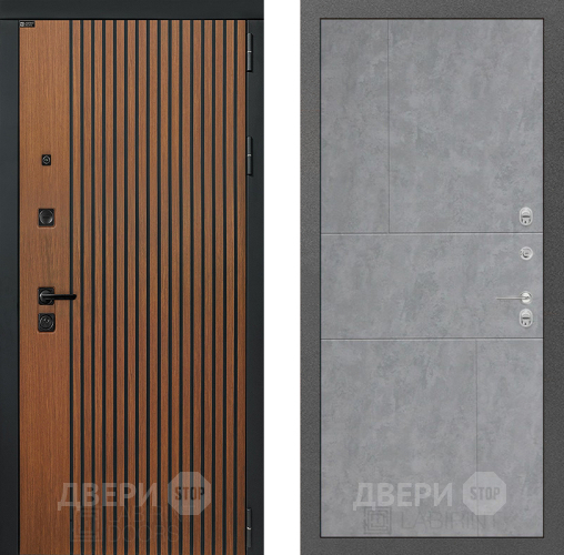 Входная металлическая Дверь Лабиринт (LABIRINT) Шторм 21 Бетон светлый в Павловском Посаде