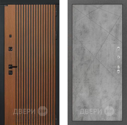 Входная металлическая Дверь Лабиринт (LABIRINT) Шторм 24 Бетон светлый в Павловском Посаде