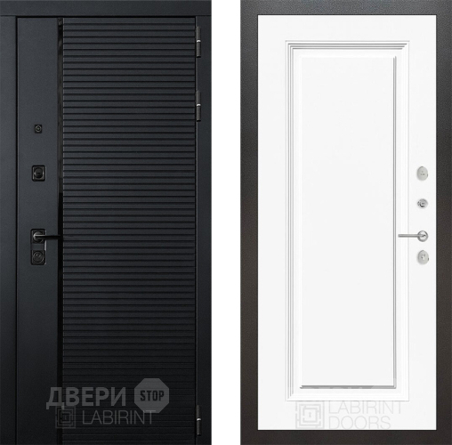 Дверь Лабиринт (LABIRINT) Piano 27 Белый (RAL-9003) в Павловском Посаде