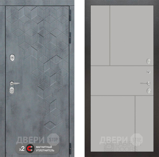 Входная металлическая Дверь Лабиринт (LABIRINT) Бетон 21 Грей софт в Павловском Посаде