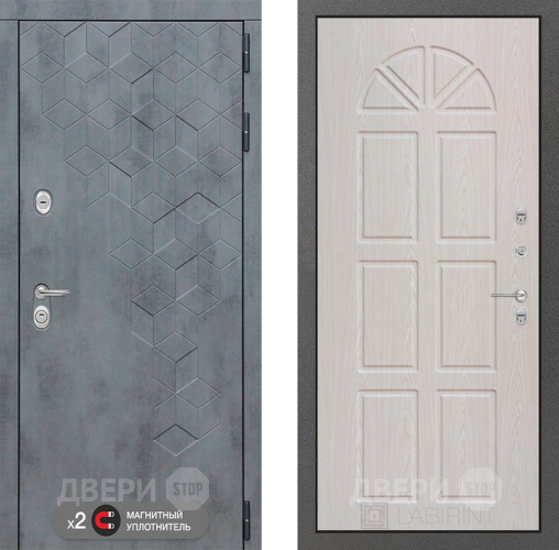 Дверь Лабиринт (LABIRINT) Бетон 15 VINORIT Алмон 25 в Павловском Посаде