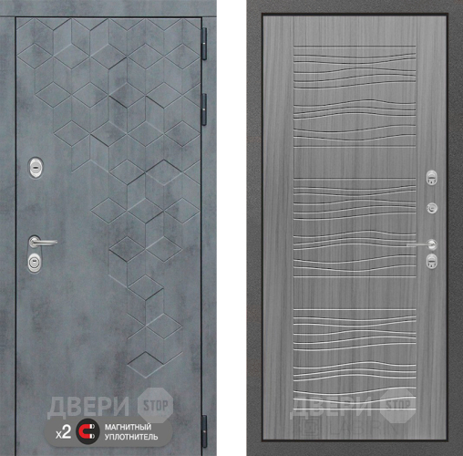 Входная металлическая Дверь Лабиринт (LABIRINT) Бетон 06 Сандал грей в Павловском Посаде