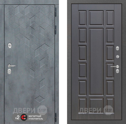 Входная металлическая Дверь Лабиринт (LABIRINT) Бетон 12 Венге в Павловском Посаде
