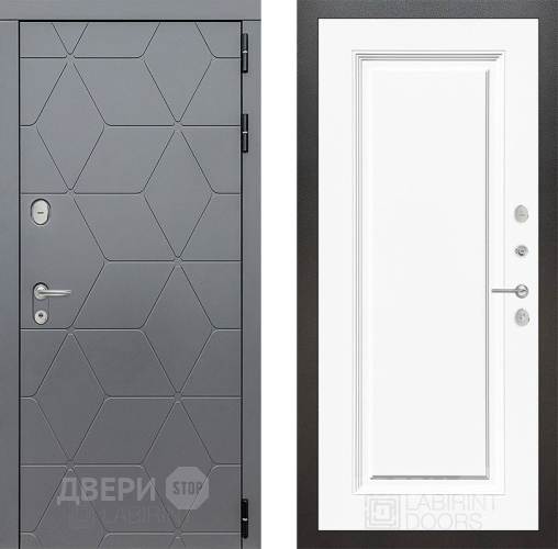 Дверь Лабиринт (LABIRINT) Cosmo 27 Белый (RAL-9003) в Павловском Посаде