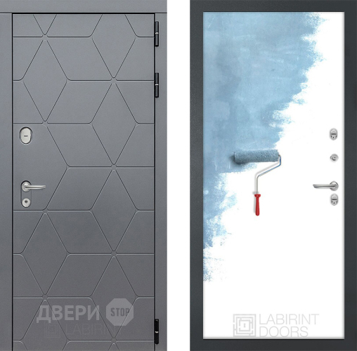 Входная металлическая Дверь Лабиринт (LABIRINT) Cosmo 28 Под покраску в Павловском Посаде