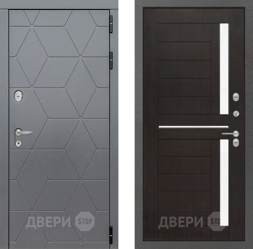Входная металлическая Дверь Лабиринт (LABIRINT) Cosmo 02 Венге в Павловском Посаде