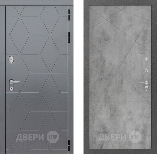 Входная металлическая Дверь Лабиринт (LABIRINT) Cosmo 24 Бетон светлый в Павловском Посаде