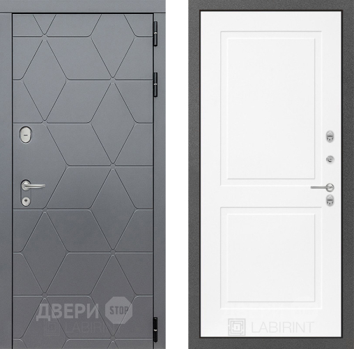 Дверь Лабиринт (LABIRINT) Cosmo 11 Белый софт в Павловском Посаде