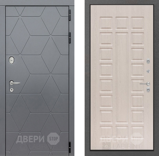Входная металлическая Дверь Лабиринт (LABIRINT) Cosmo 04 Беленый дуб в Павловском Посаде