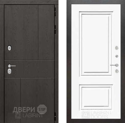 Дверь Лабиринт (LABIRINT) Urban 26 Белый (RAL-9003) в Павловском Посаде