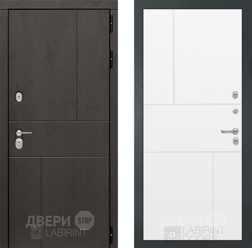 Дверь Лабиринт (LABIRINT) Urban 21 Белый софт в Павловском Посаде