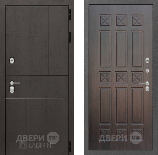 Входная металлическая Дверь Лабиринт (LABIRINT) Urban 16 VINORIT Алмон 28 в Павловском Посаде