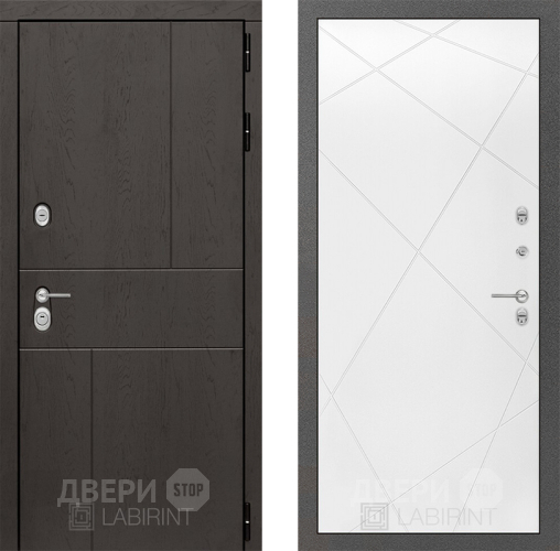 Дверь Лабиринт (LABIRINT) Urban 24 Белый софт в Павловском Посаде