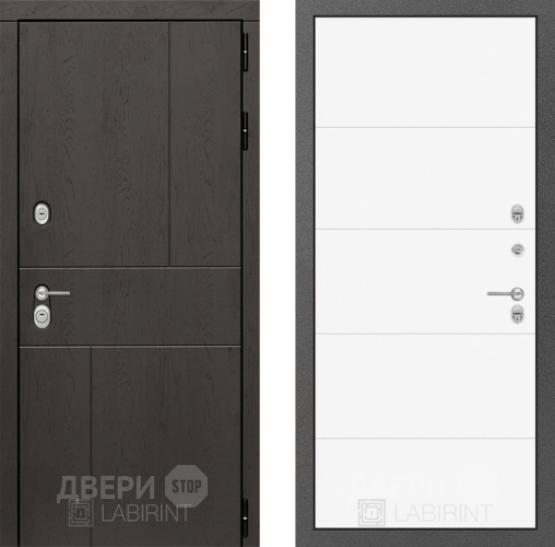 Дверь Лабиринт (LABIRINT) Urban 13 Белый софт в Павловском Посаде