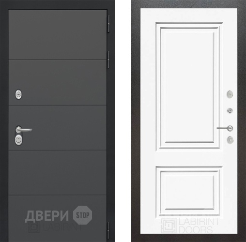 Дверь Лабиринт (LABIRINT) Art 26 Белый (RAL-9003) в Павловском Посаде