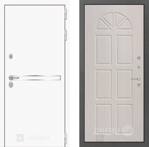 Дверь Лабиринт (LABIRINT) Лайн White 15 VINORIT Алмон 25 в Павловском Посаде