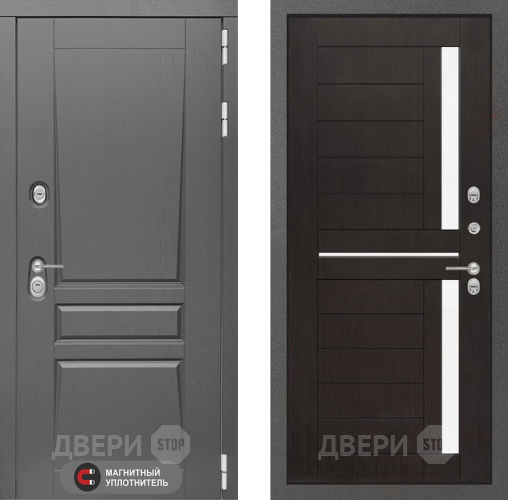 Входная металлическая Дверь Лабиринт (LABIRINT) Платинум 02 Венге в Павловском Посаде