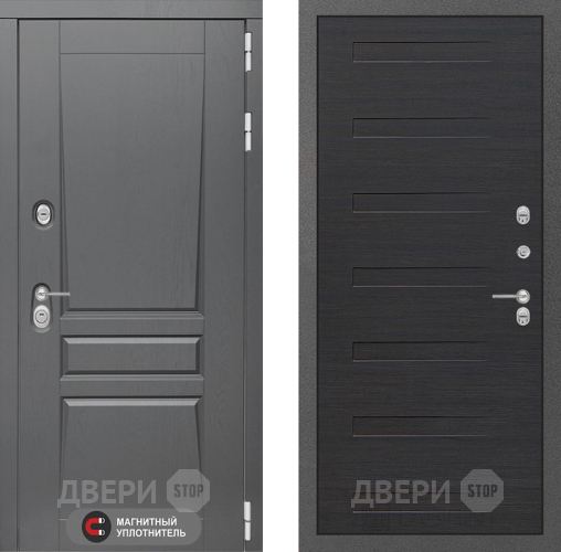 Входная металлическая Дверь Лабиринт (LABIRINT) Платинум 14 Эковенге поперечный в Павловском Посаде