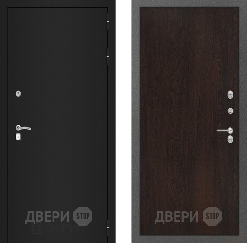 Входная металлическая Дверь Лабиринт (LABIRINT) Classic шагрень черная 05 Венге в Павловском Посаде