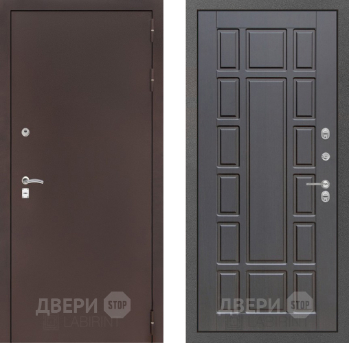 Входная металлическая Дверь Лабиринт (LABIRINT) Classic антик медь 12 Венге в Павловском Посаде