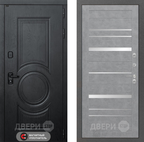 Входная металлическая Дверь Лабиринт (LABIRINT) Гранд 20 Бетон светлый в Павловском Посаде