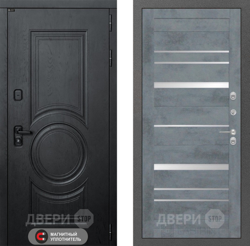 Дверь Лабиринт (LABIRINT) Гранд 20 Бетон темный в Павловском Посаде