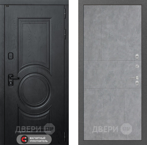 Входная металлическая Дверь Лабиринт (LABIRINT) Гранд 21 Бетон светлый в Павловском Посаде
