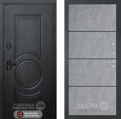 Дверь Лабиринт (LABIRINT) Гранд 25 Бетон светлый в Павловском Посаде