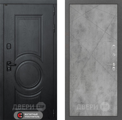 Входная металлическая Дверь Лабиринт (LABIRINT) Гранд 24 Бетон светлый в Павловском Посаде