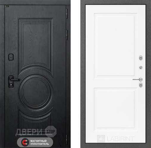 Дверь Лабиринт (LABIRINT) Гранд 11 Белый софт в Павловском Посаде
