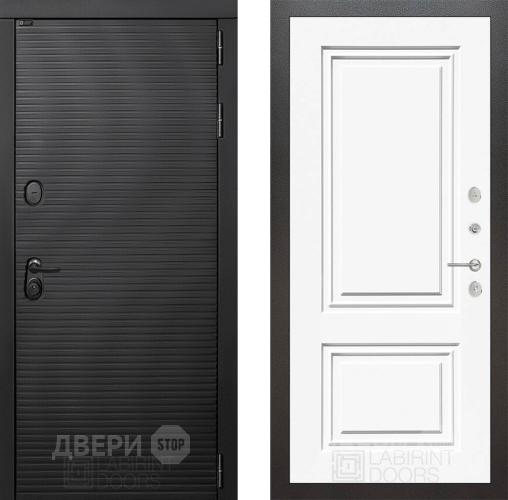 Дверь Лабиринт (LABIRINT) Вулкано 26 Белый (RAL-9003) в Павловском Посаде