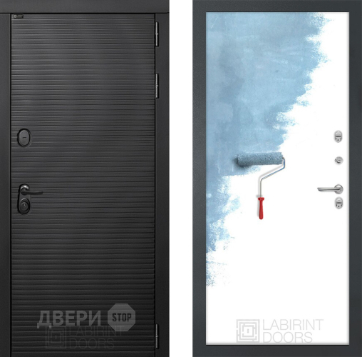 Входная металлическая Дверь Лабиринт (LABIRINT) Вулкано 28 Под покраску в Павловском Посаде