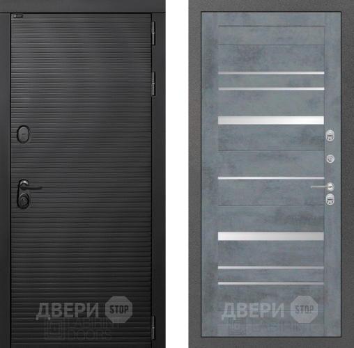Входная металлическая Дверь Лабиринт (LABIRINT) Вулкано 20 Бетон темный в Павловском Посаде