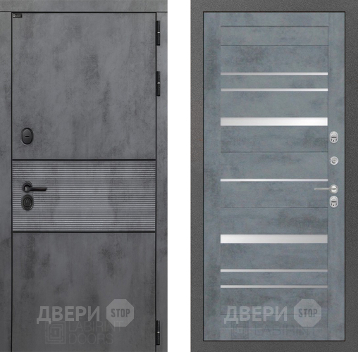 Входная металлическая Дверь Лабиринт (LABIRINT) Инфинити 20 Бетон темный в Павловском Посаде