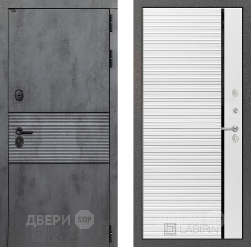 Дверь Лабиринт (LABIRINT) Инфинити 22 Белый софт в Павловском Посаде